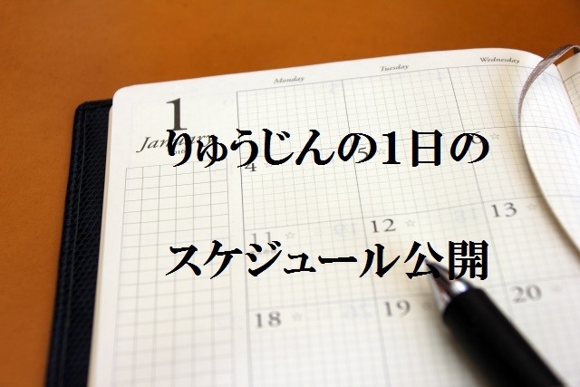 ブロガーりゅうじんの１日のスケジュール