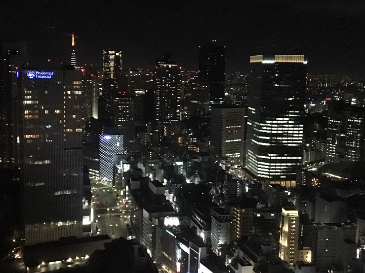 部屋からの夜景