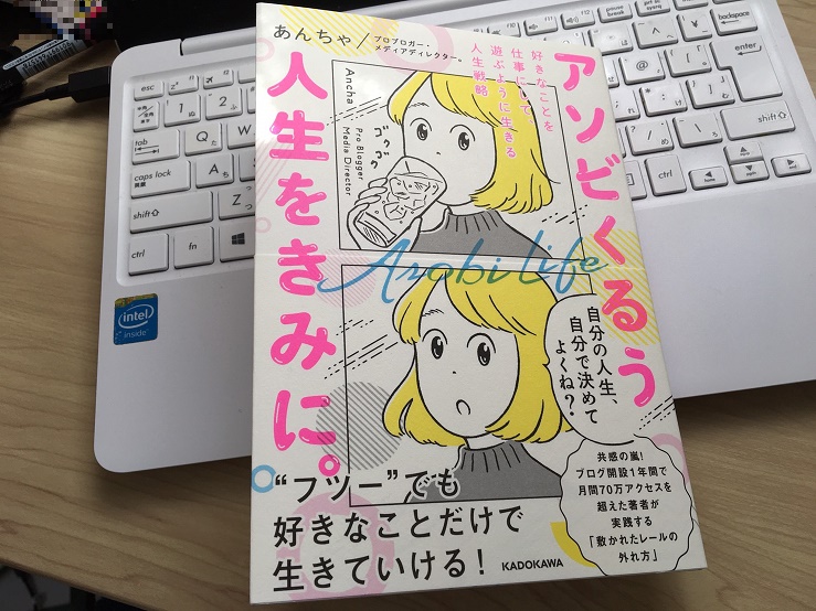 あんちゃ「アソビくるう人生をきみに。」本の表紙